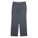 DICKIES Boys Trousers Grey Slim Straight W26 L26