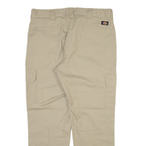 DICKIES Cargo Mens Trousers Beige Slim Straight W38 L30