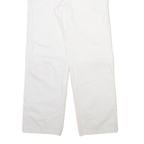DICKIES Carpenter Mens Trousers White Regular Straight W30 L30