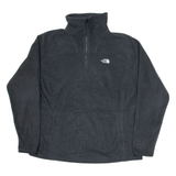 THE NORTH FACE Womens Fleece Black 1/4 Zip Tight Knit XL