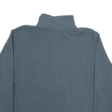 STARTER Mens Fleece Grey 1/4 Zip Tight Knit L