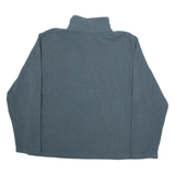 STARTER Mens Fleece Grey 1/4 Zip Tight Knit L