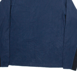 THE NORTH FACE Mens Fleece Blue 1/4 Zip Tight Knit L