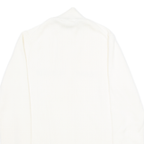 TOMMY HILFIGER Womens Jumper White 1/2 Zip Tight Knit XL