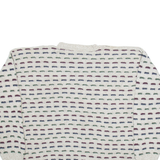 TOWNCRAFT Mens Patterned Jumper Beige Geometric Tight Knit L