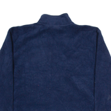 DISNEY Donald Duck Mens Fleece Blue 1/2 Zip Tight Knit M