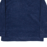 DISNEY Donald Duck Mens Fleece Blue 1/2 Zip Tight Knit M