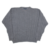 NAUTICA Mens Jumper Grey Tight Knit L