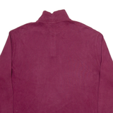 POLO RALPH LAUREN Mens Jumper Maroon 1/4 Zip Tight Knit XL