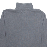 TOMMY HILFIGER Mens Jumper Grey 1/4 Zip Tight Knit M