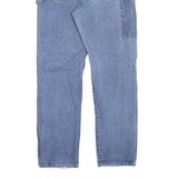 DICKIES Carpenter Workwear Womens Jeans Blue Slim Straight Stone Wash W24 L30