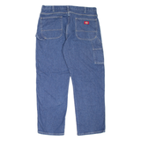 DICKIES Carpenter Workwear Mens Jeans Blue Relaxed Tapered W36 L32