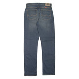 WRANGLER Athletic Fit Mens Jeans Blue Slim Tapered Stone Wash W30 L32