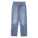 LEVI'S Wedgie BIG E Womens Jeans Blue Regular Straight Stone Wash W26 L28