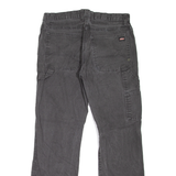 DICKIES Carpenter Workwear Mens Jeans Black Regular Straight W34 L29