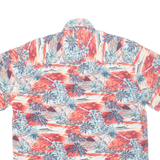 HIGH SEAS Mens Hawaiian Shirt Red Crazy Pattern L