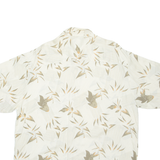 PURITAN Mens Hawaiian Shirt Cream Crazy Pattern XL