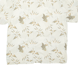 PURITAN Mens Hawaiian Shirt Cream Crazy Pattern XL