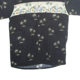 CAMPIA MODA Mens Hawaiian Shirt Black Floral M