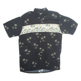 CAMPIA MODA Mens Hawaiian Shirt Black Floral M