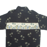 CAMPIA MODA Mens Hawaiian Shirt Black Floral M