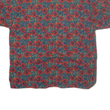 MORRO BAY Mens Hawaiian Shirt Red Floral XL