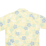 THE HAWAIIAN ORIGINAL Mens Hawaiian Shirt Yellow Floral L