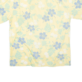 THE HAWAIIAN ORIGINAL Mens Hawaiian Shirt Yellow Floral L
