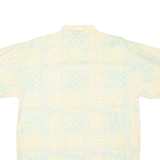 BEACHCLUB Mens Hawaiian Shirt Yellow Crazy Pattern M