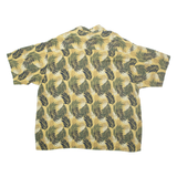 PURITAN Mens Hawaiian Shirt Beige Crazy Pattern 3XL