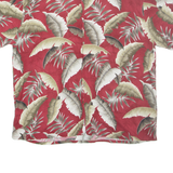 ISLAND SHORES Mens Hawaiian Shirt Red Floral 2XL