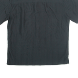 ISLAND SHORES Mens Plain Shirt Black L