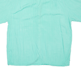 CARIBBEAN Mens Plain Shirt Blue L