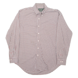 LAUREN RALPH LAUREN Mens Shirt Red Check Long Sleeve XL