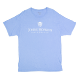 CHAMPION John Hopkins University Mens T-Shirt Blue USA L