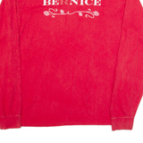 CHAMPION Bernice Womens T-Shirt Red Long Sleeve L