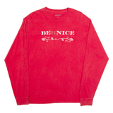 CHAMPION Bernice Womens T-Shirt Red Long Sleeve L