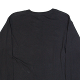 CHAMPION Mens T-Shirt Black Long Sleeve M