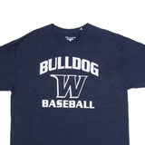 CHAMPION Bulldog Baseball Mens T-Shirt Blue USA XL