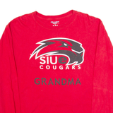 CHAMPION Siue Cougars Grandma Mens T-Shirt Red Long Sleeve USA L