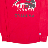 CHAMPION Siue Cougars Grandma Mens T-Shirt Red Long Sleeve USA L