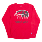 CHAMPION Siue Cougars Grandma Mens T-Shirt Red Long Sleeve USA L