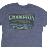 CHAMPION Mens T-Shirt Blue L