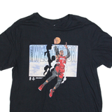 NIKE Russell Westbrook Mens T-Shirt Black USA L