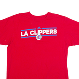 ADIDAS LA Clippers Mens T-Shirt Red USA L