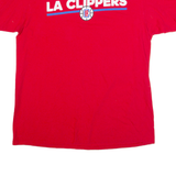 ADIDAS LA Clippers Mens T-Shirt Red USA L