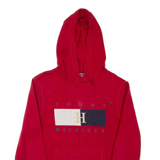 TOMMY HILFIGER Mens Red Hoodie S