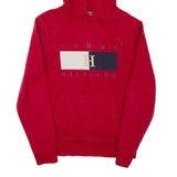 TOMMY HILFIGER Mens Red Hoodie S
