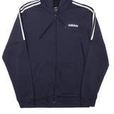ADIDAS Mens Black Hoodie Full Zip M