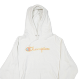 CHAMPION Mens White Hoodie L